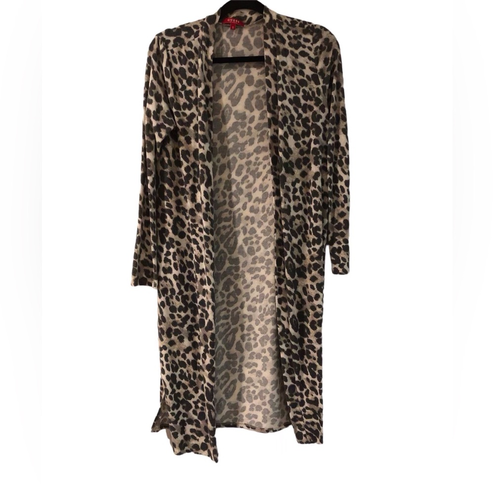 Guess Leopard Long Sleeve Cardigan